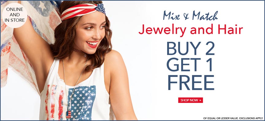 Claire's Store Stars and Stripes Ad