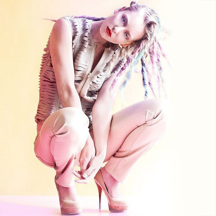 Fashion Editorial with Pastel Ombre Dreads 