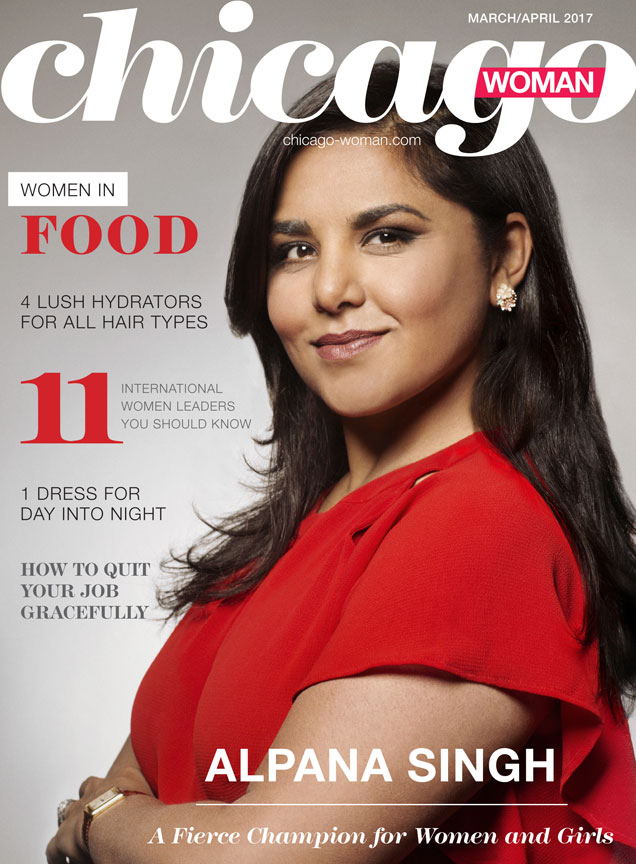 Chicago Woman March/April Cover with Alpana Singh